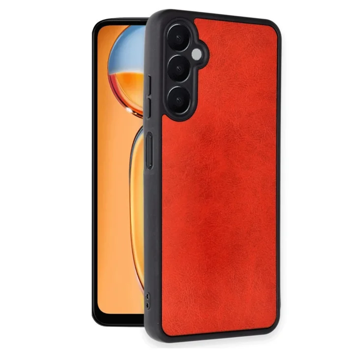 Mey İthalat®  Samsung Galaxy A26 Kılıf Aras Deri Kapak - Kırmızı