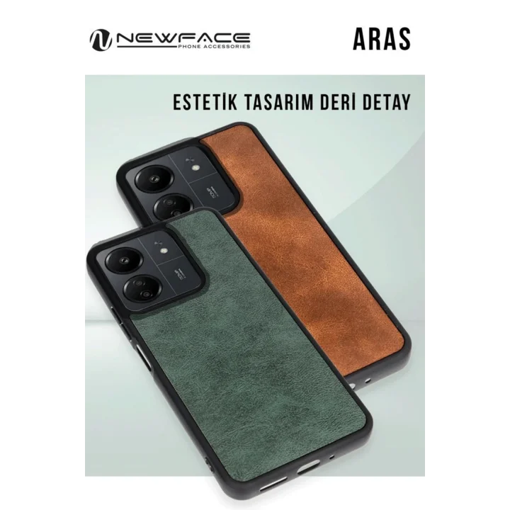 Mey İthalat®  Samsung Galaxy A26 Kılıf Aras Deri Kapak - Taba