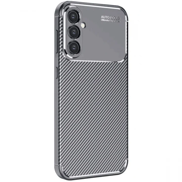 Mey İthalat®  Samsung Galaxy A26 Kılıf Auto Focus Karbon Kapak - Gri