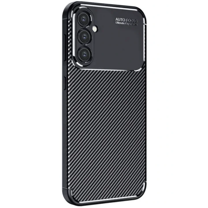 Mey İthalat®  Samsung Galaxy A26 Kılıf Auto Focus Karbon Kapak - Siyah