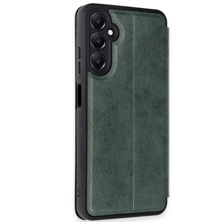Mey İthalat®  Samsung Galaxy A26 Kılıf Flip Cover - Koyu Yeşil