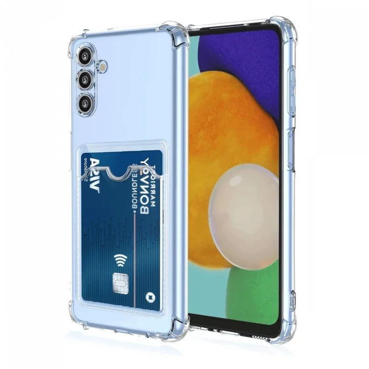 Mey İthalat®  Samsung Galaxy A26 Kılıf Kart Şeffaf Silikon - Şeffaf