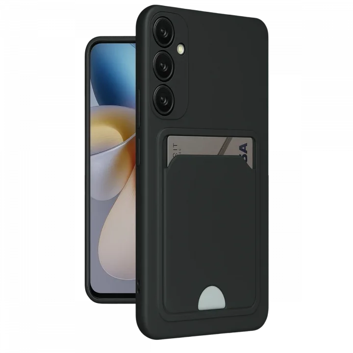 Mey İthalat®  Samsung Galaxy A26 Kılıf Kelvin Kartvizitli Silikon - Siyah