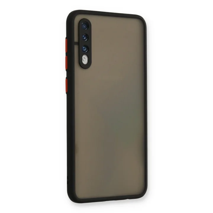 Mey İthalat®  Samsung Galaxy A30S Kılıf Montreal Silikon Kapak - Siyah