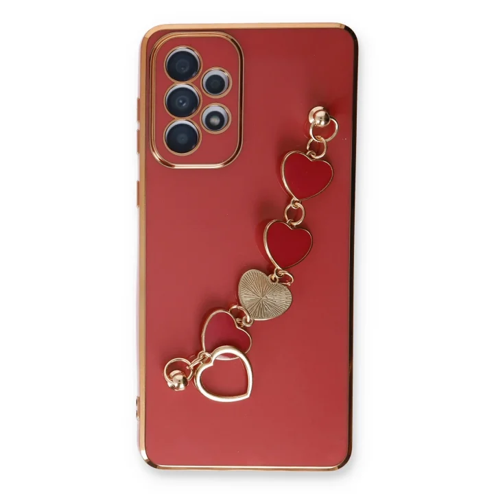 Mey İthalat®  Samsung Galaxy A33 5G Kılıf Esila Silikon - Kırmızı