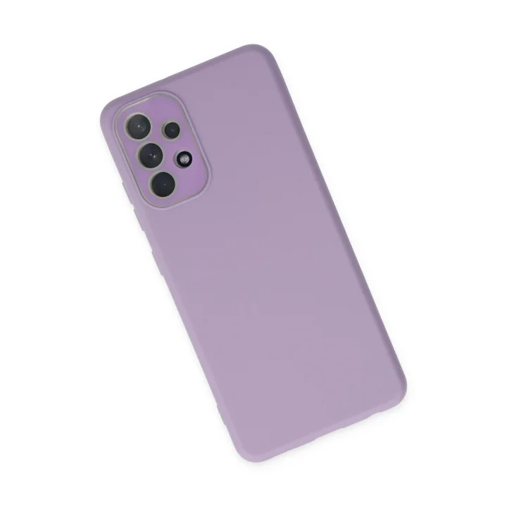Mey İthalat®  Samsung Galaxy A33 5G Kılıf Lansman Glass Kapak - Lila