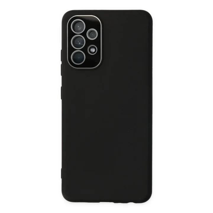 Mey İthalat®  Samsung Galaxy A33 5G Kılıf Lansman Glass Kapak - Siyah