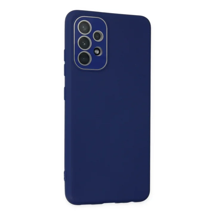 Mey İthalat®  Samsung Galaxy A33 5G Kılıf Lansman Glass Kapak - Sky Blue