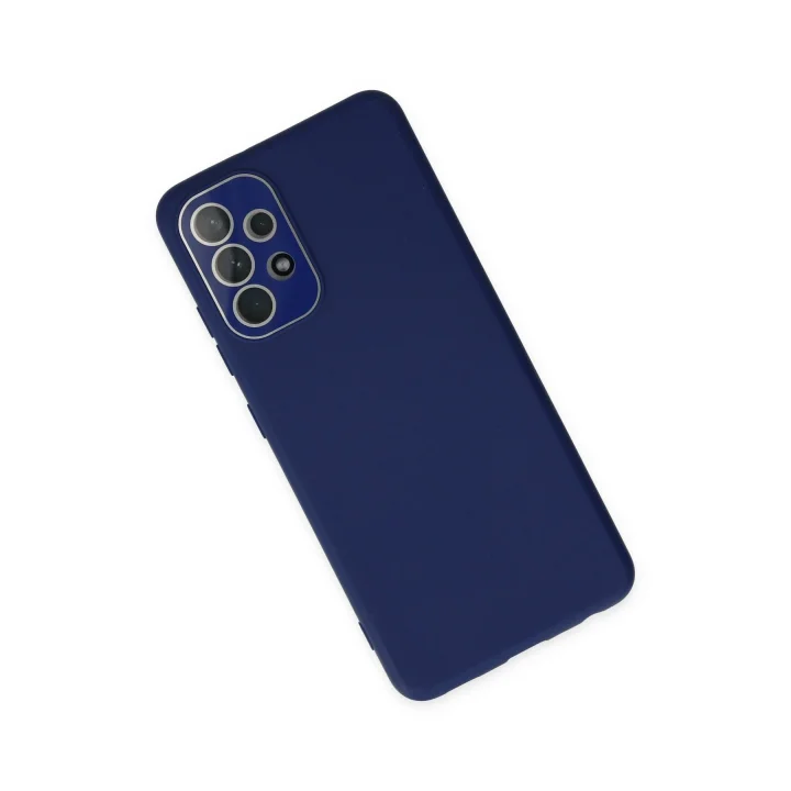 Mey İthalat®  Samsung Galaxy A33 5G Kılıf Lansman Glass Kapak - Sky Blue