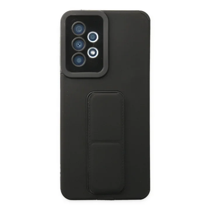 Mey İthalat®  Samsung Galaxy A33 5G Kılıf Mega Standlı Silikon - Siyah