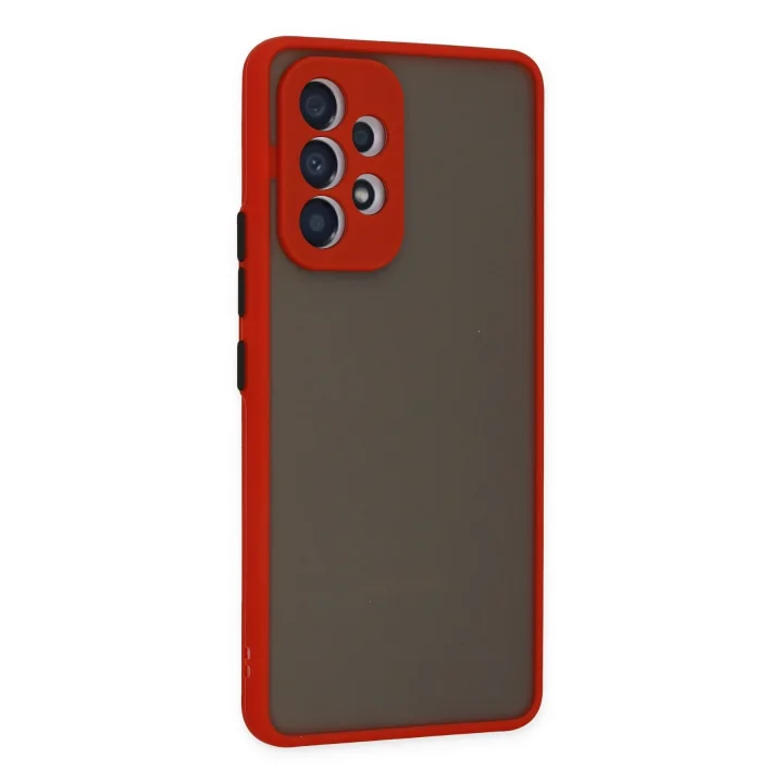 Mey İthalat®  Samsung Galaxy A33 5G Kılıf Montreal Silikon Kapak - Kırmızı