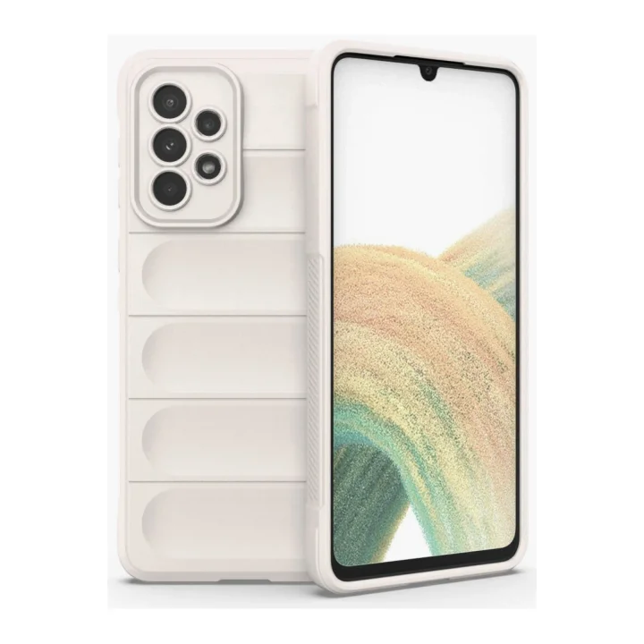 Mey İthalat®  Samsung Galaxy A33 5G Kılıf Optimum Silikon - Krem