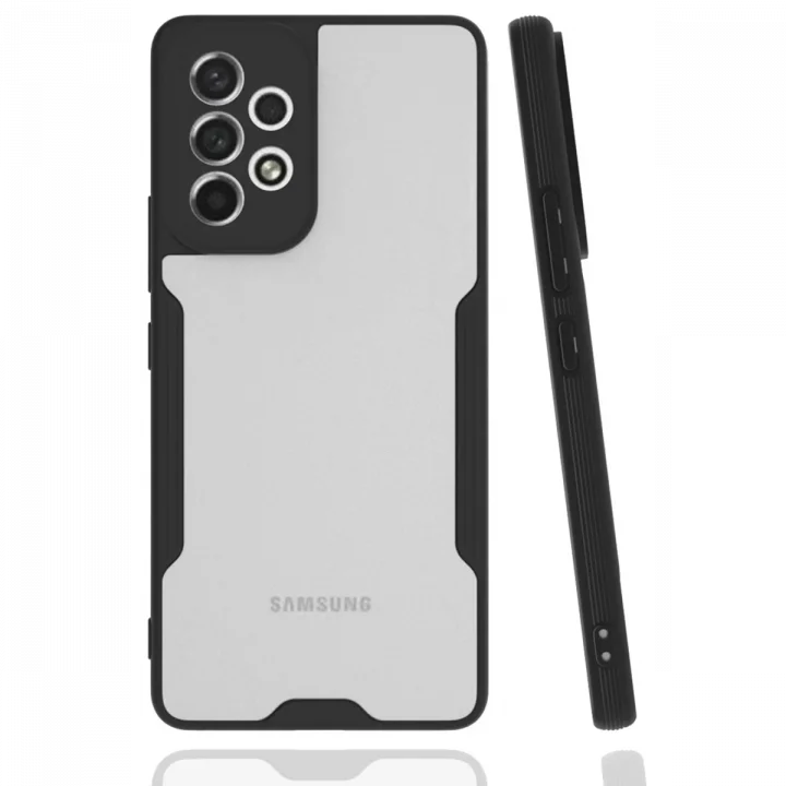 Mey İthalat®  Samsung Galaxy A33 5G Kılıf Platin Silikon - Siyah