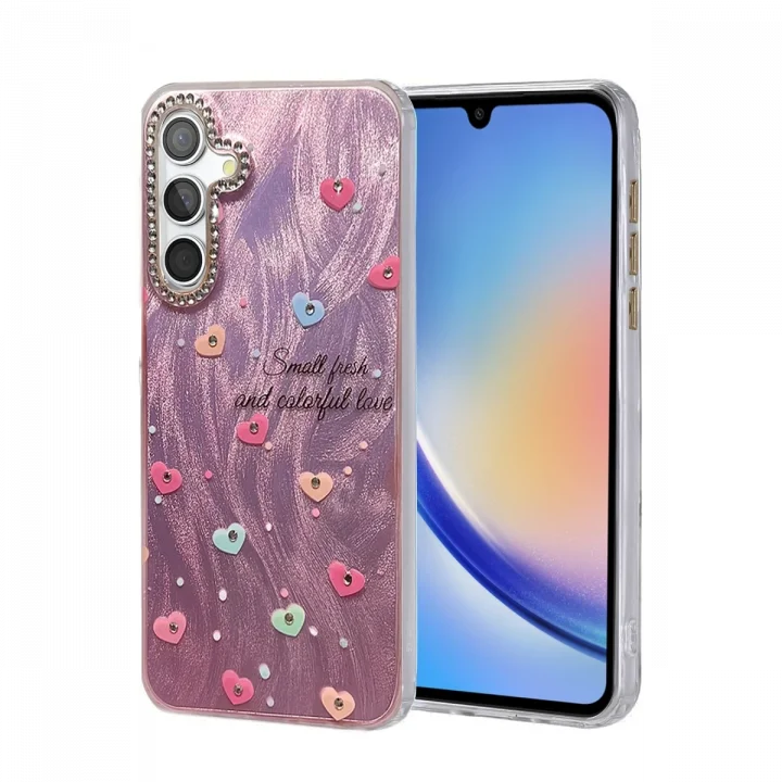 Mey İthalat®  Samsung Galaxy A34 5G Kılıf Blade Aynalı Desenli Kapak - Desen 8