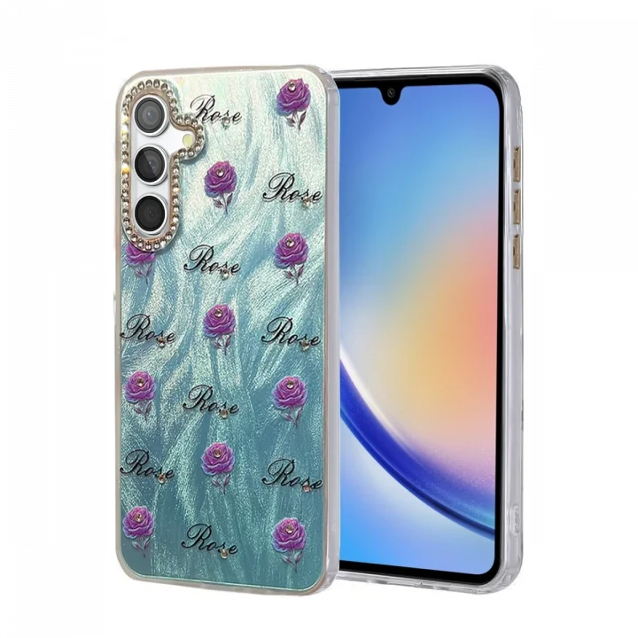 Mey İthalat®  Samsung Galaxy A34 5G Kılıf Blade Aynalı Desenli Kapak - Desen 9