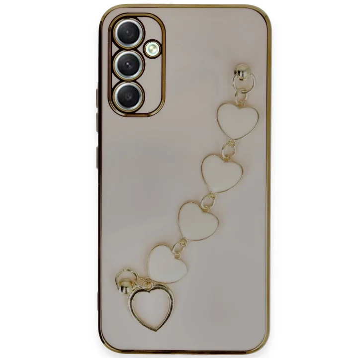 Mey İthalat®  Samsung Galaxy A34 5G Kılıf Esila Silikon - Pudra