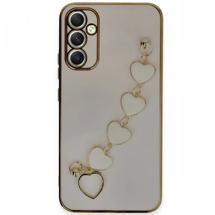 Mey İthalat®  Samsung Galaxy A34 5G Kılıf Esila Silikon - Pudra