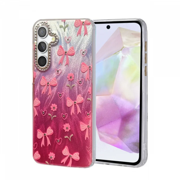 Mey İthalat®  Samsung Galaxy A35 5G Kılıf Blade Aynalı Desenli Kapak - Desen 3