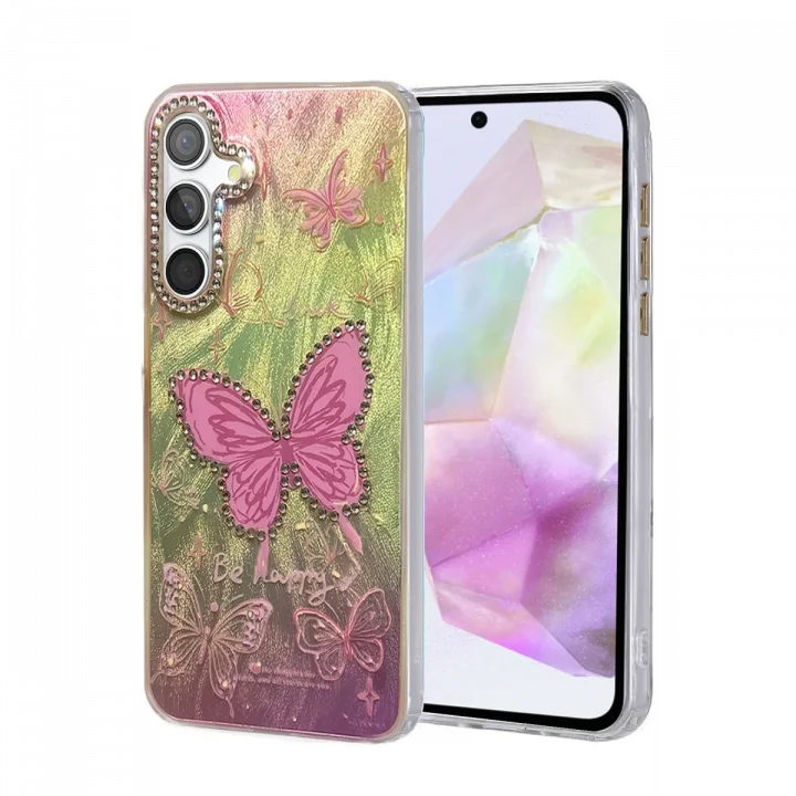 Mey İthalat®  Samsung Galaxy A35 5G Kılıf Blade Aynalı Desenli Kapak - Desen 5