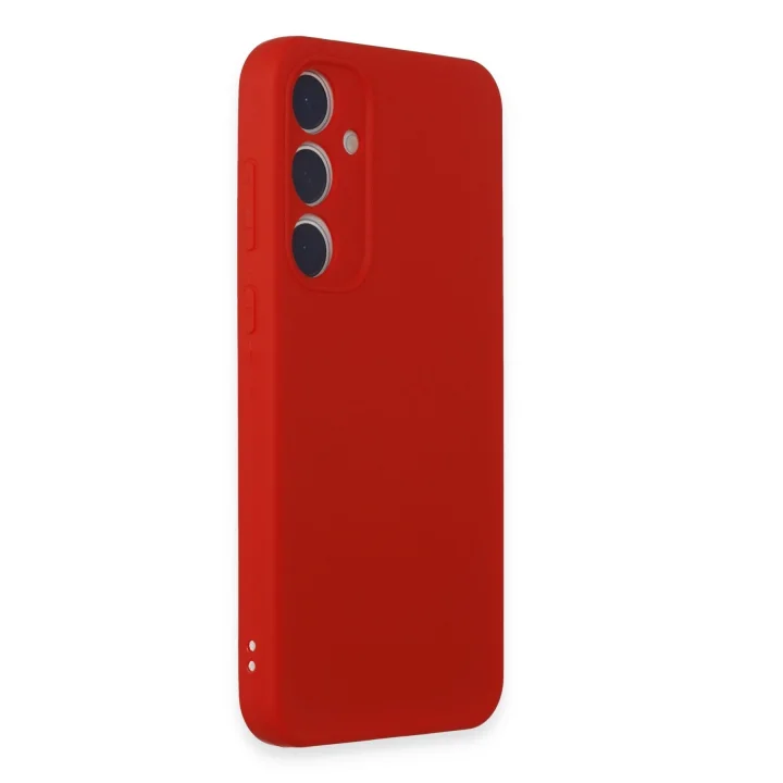 Mey İthalat®  Samsung Galaxy A35 5G Kılıf First Silikon - Kırmızı