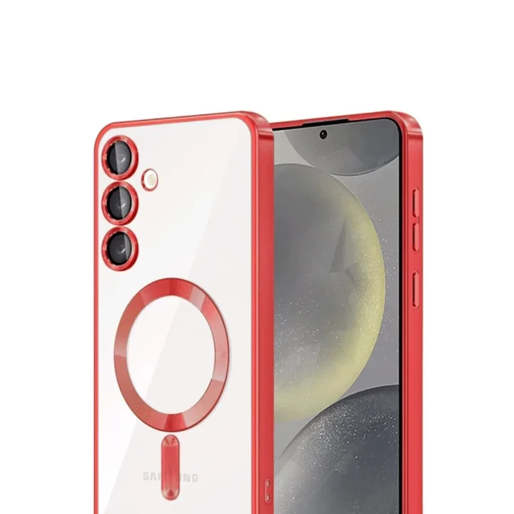 Mey İthalat®  Samsung Galaxy A35 5G Kross Magneticsafe Kapak - Kırmızı