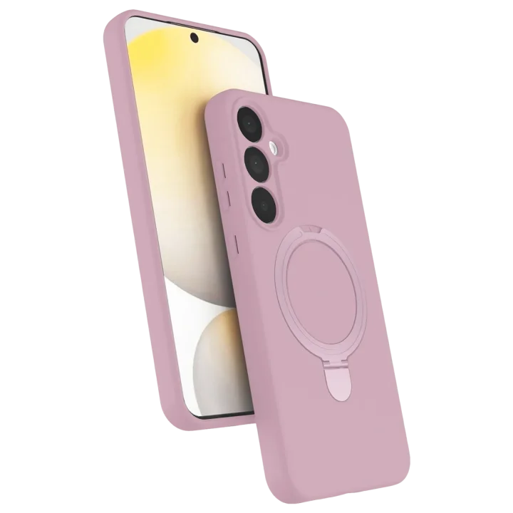 Mey İthalat®  Samsung Galaxy A35 5G Regal Magsafe Standlı Kapak - Açık Pembe