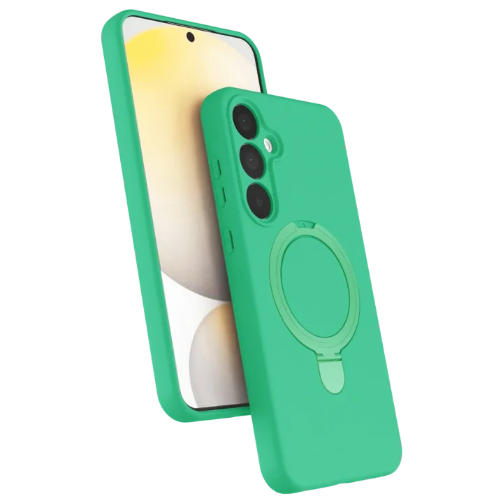Mey İthalat®  Samsung Galaxy A35 5G Regal Magsafe Standlı Kapak - Yeşil