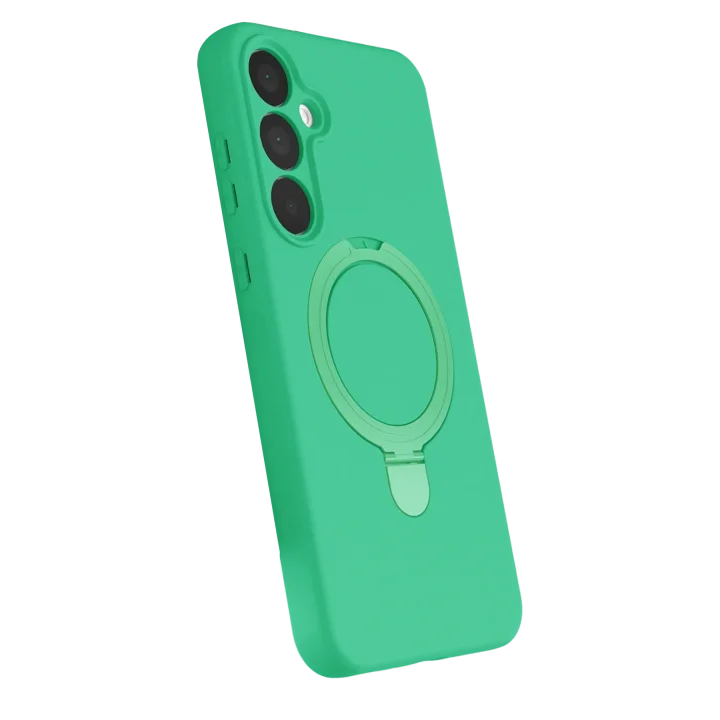 Mey İthalat®  Samsung Galaxy A35 5G Regal Magsafe Standlı Kapak - Yeşil