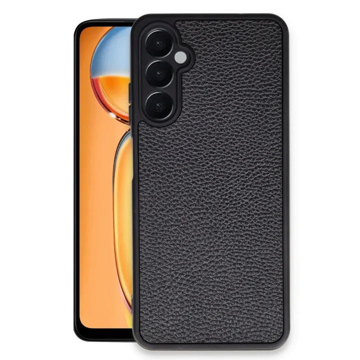 Mey İthalat®  Samsung Galaxy A36 Kılıf Aras Deri Kapak - Siyah