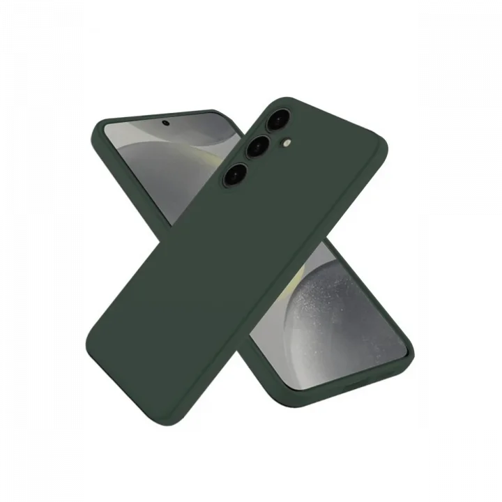 Mey İthalat®  Samsung Galaxy A36 Kılıf First Silikon - Koyu Yeşil