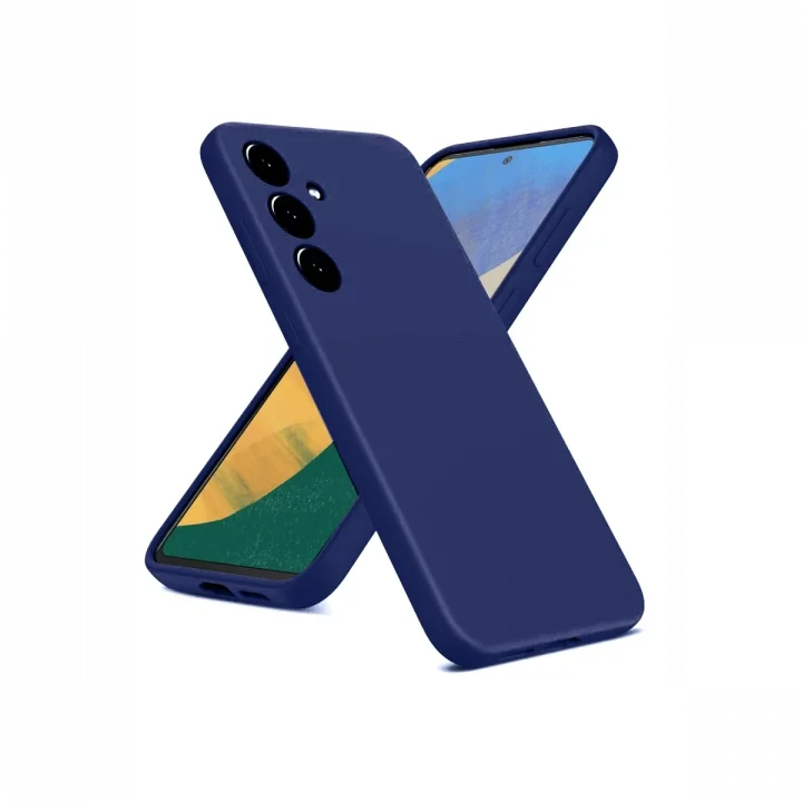 Mey İthalat®  Samsung Galaxy A36 Kılıf Nano içi Kadife Silikon - Lacivert