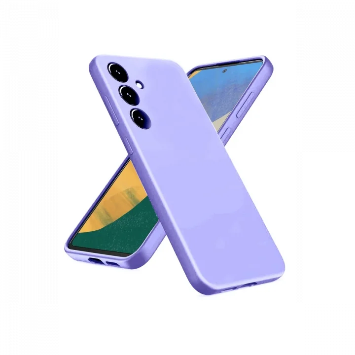 Mey İthalat®  Samsung Galaxy A36 Kılıf Nano içi Kadife Silikon - Lila