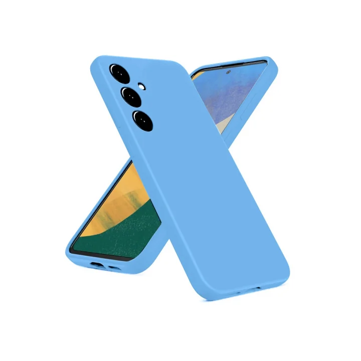 Mey İthalat®  Samsung Galaxy A36 Kılıf Nano içi Kadife Silikon - Mavi