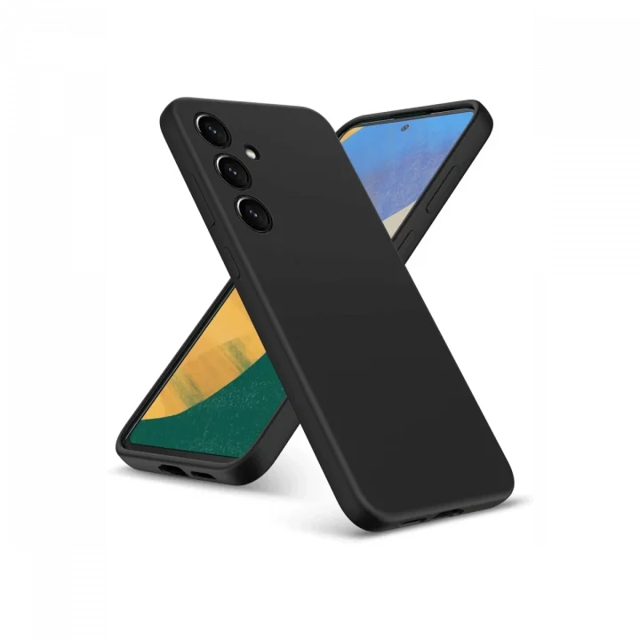 Mey İthalat®  Samsung Galaxy A36 Kılıf Nano içi Kadife Silikon - Siyah