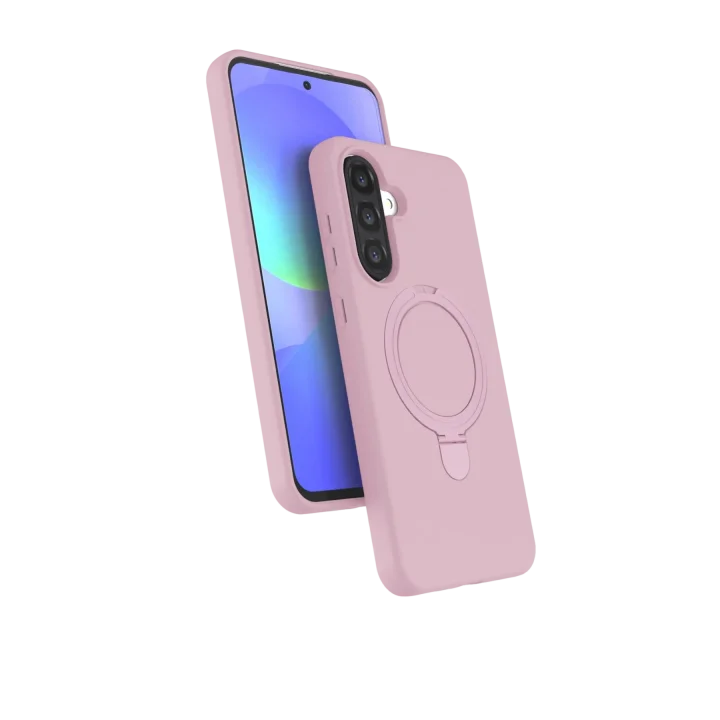 Mey İthalat®  Samsung Galaxy A36 Regal Magsafe Standlı Kapak - Açık Pembe