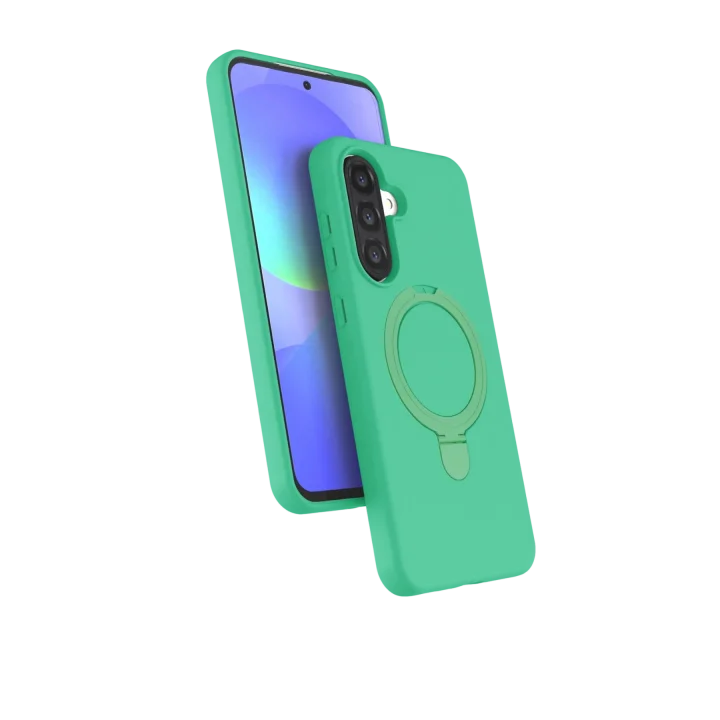 Mey İthalat®  Samsung Galaxy A36 Regal Magsafe Standlı Kapak - Yeşil