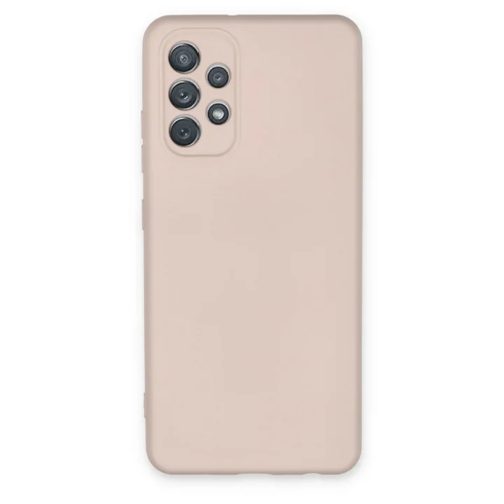 Mey İthalat®  Samsung Galaxy A52 Kılıf Nano içi Kadife Silikon - Pudra