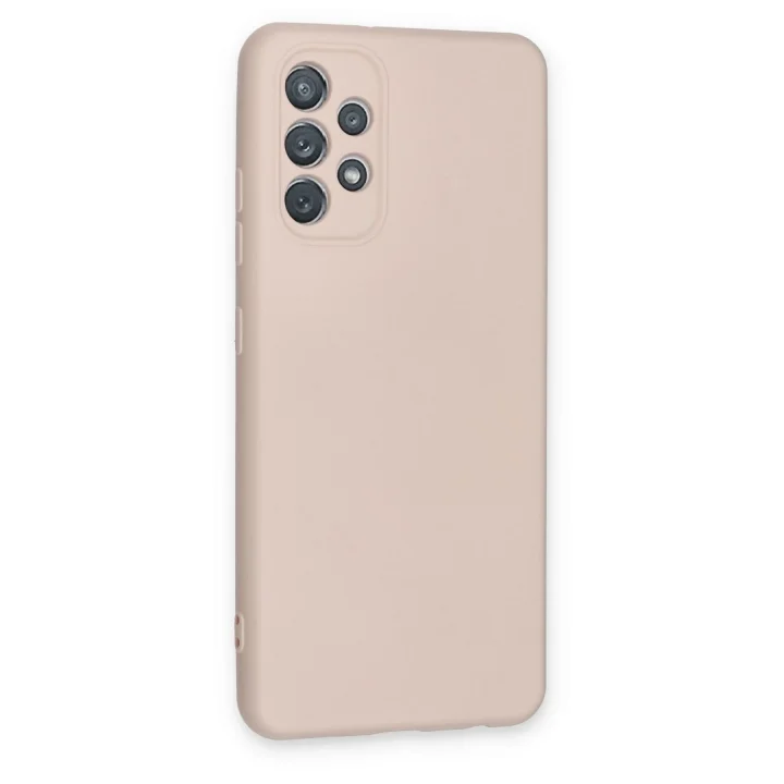 Mey İthalat®  Samsung Galaxy A52 Kılıf Nano içi Kadife Silikon - Pudra