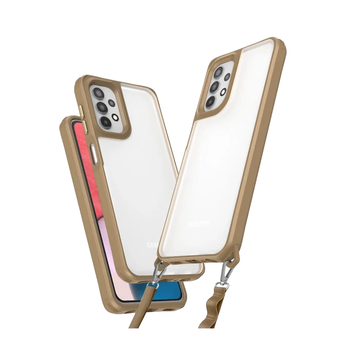 Mey İthalat®  Samsung Galaxy A52 Kılıf Penta Silikon Kılıf - Çöl Titanyum