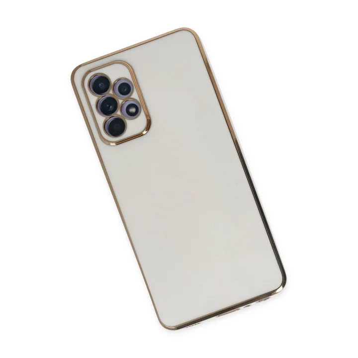 Mey İthalat®  Samsung Galaxy A52 Kılıf Volet Silikon - Beyaz