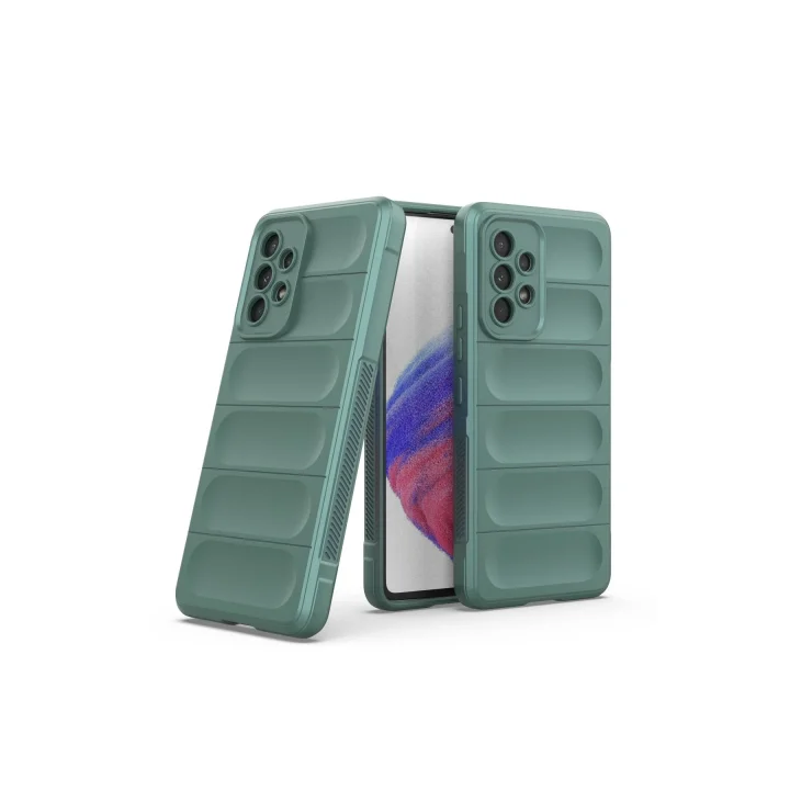 Mey İthalat®  Samsung Galaxy A53 5G Kılıf Optimum Silikon - Koyu Yeşil