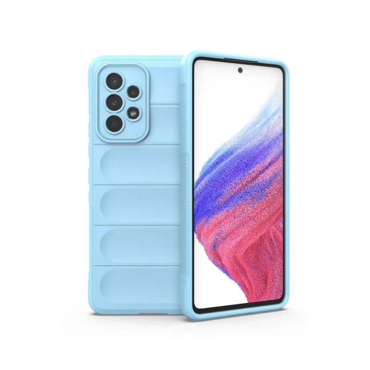 Mey İthalat®  Samsung Galaxy A53 5G Kılıf Optimum Silikon - Sky Blue