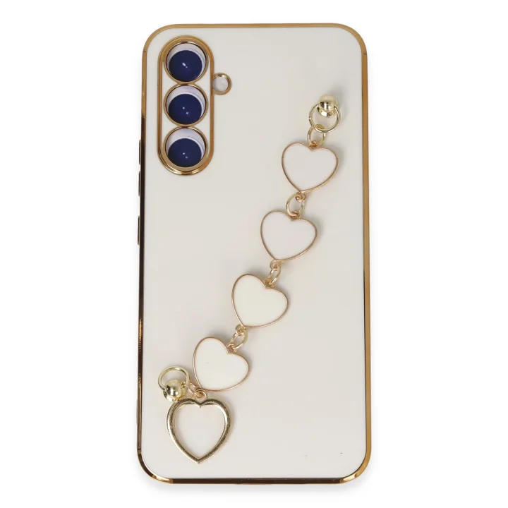 Mey İthalat®  Samsung Galaxy A54 5G Kılıf Esila Silikon - Beyaz