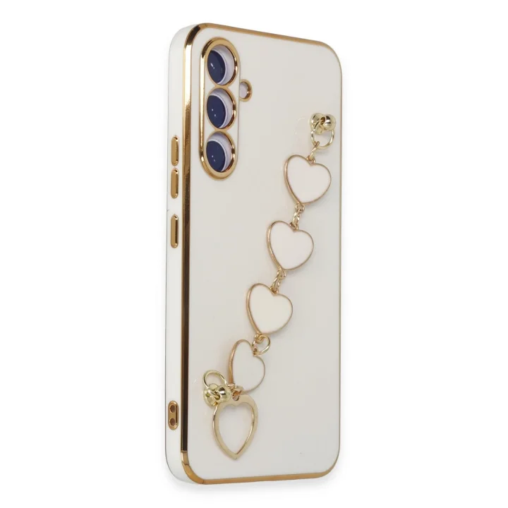 Mey İthalat®  Samsung Galaxy A54 5G Kılıf Esila Silikon - Beyaz