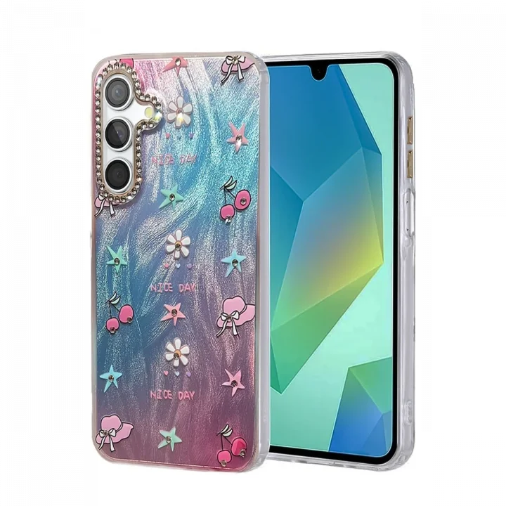 Mey İthalat®  Samsung Galaxy A55 5G Kılıf Blade Aynalı Desenli Kapak - Desen 4