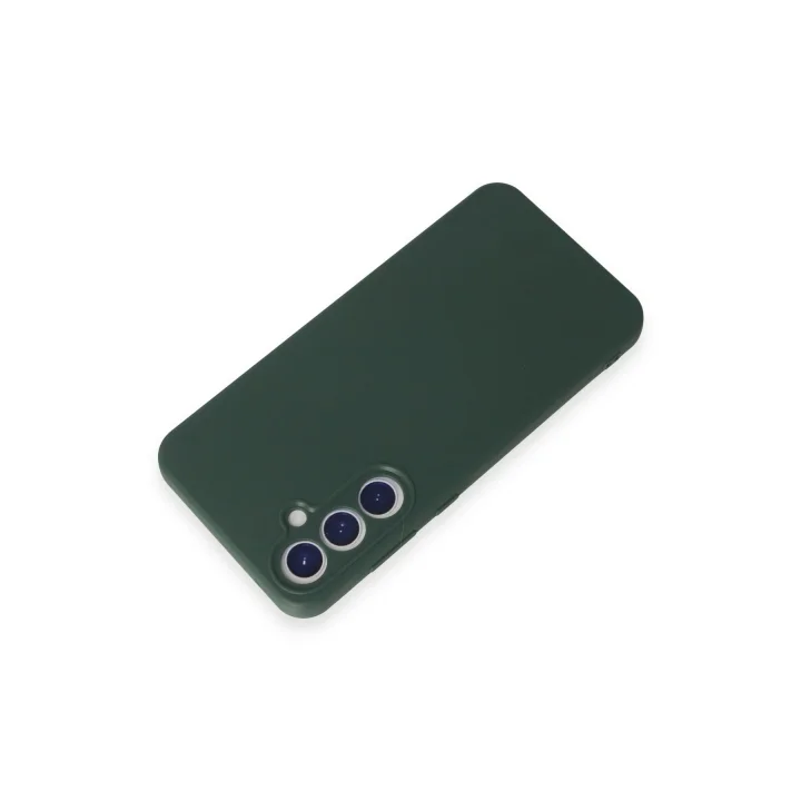 Mey İthalat®  Samsung Galaxy A55 5G Kılıf First Silikon - Koyu Yeşil