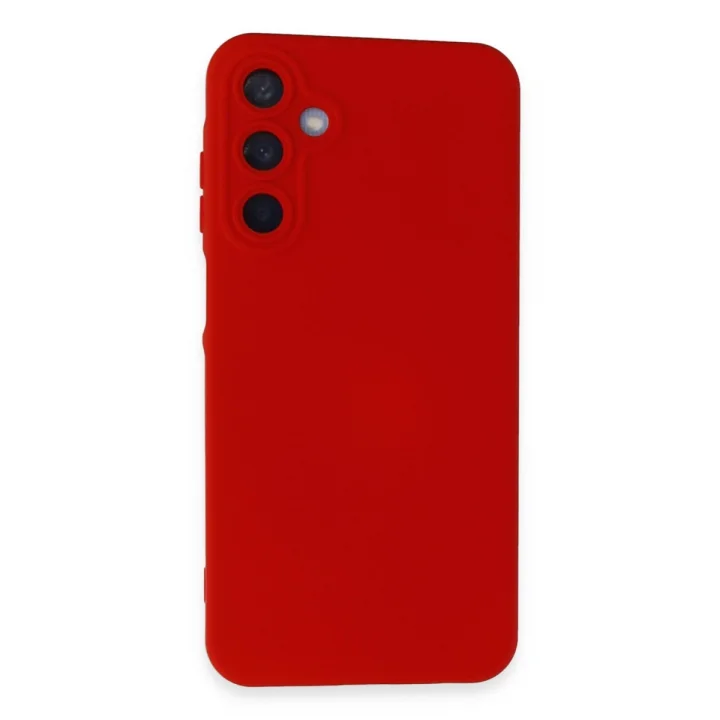 Mey İthalat®  Samsung Galaxy A55 5G Kılıf Nano içi Kadife Silikon - Kırmızı