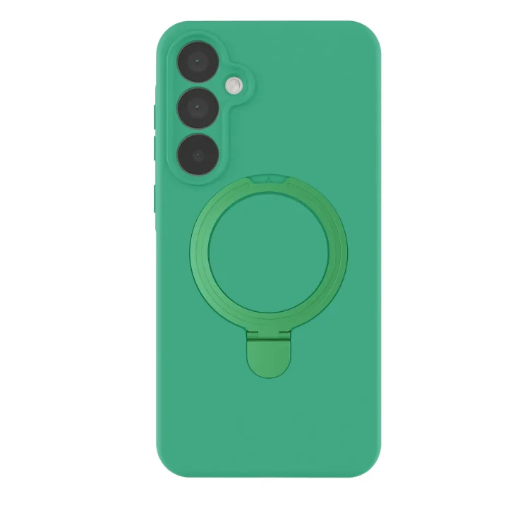 Mey İthalat®  Samsung Galaxy A55 5G Regal Magsafe Standlı Kapak - Yeşil