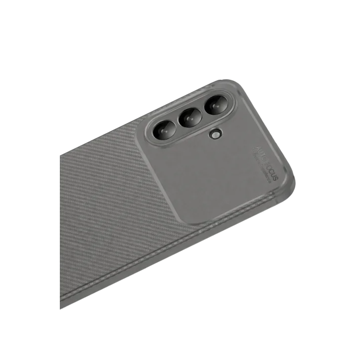 Mey İthalat®  Samsung Galaxy A56 Kılıf Auto Focus Karbon Kapak - Gri