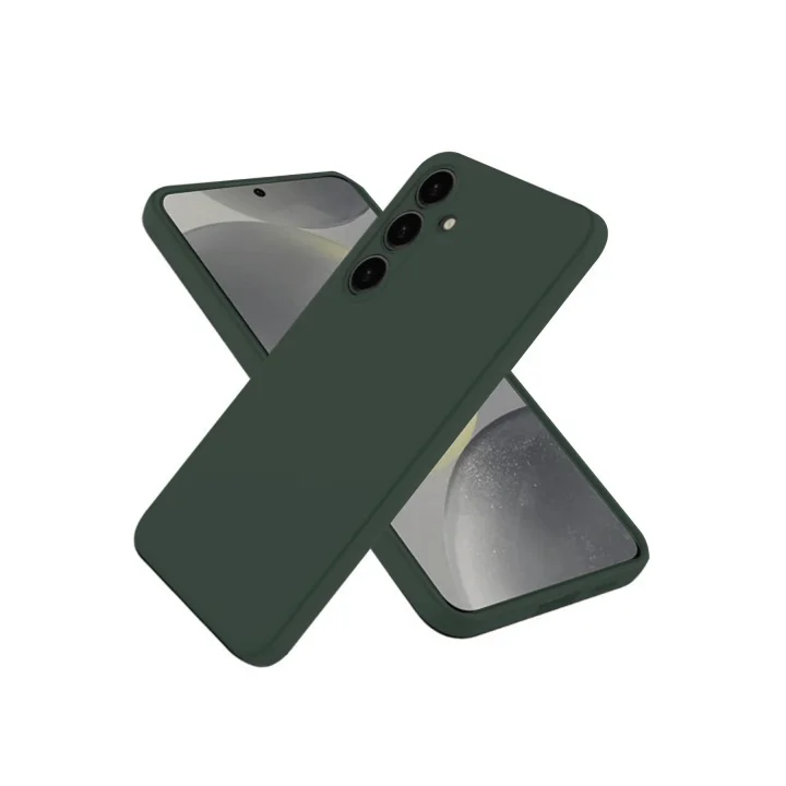 Mey İthalat®  Samsung Galaxy A56 Kılıf First Silikon - Koyu Yeşil
